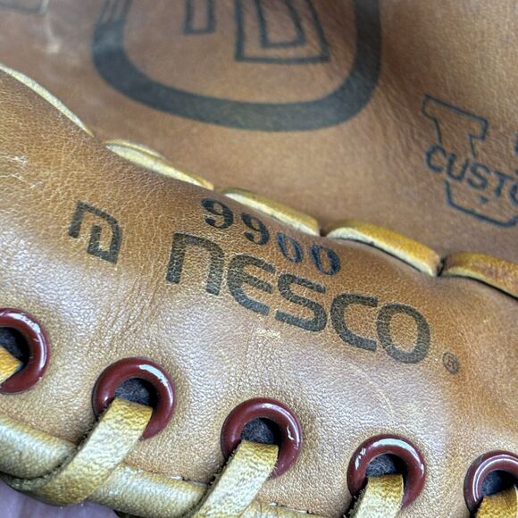 Nesco All Star Baseball Glove 9900 12" Leather Right Hand Throw Deep‎ Scoop - Picture 9 of 16